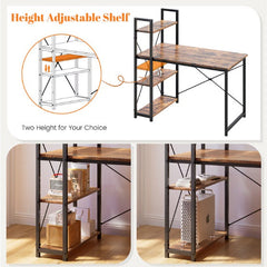 Dash Dock Essential: Computer Desk With LED Light, Small Space Desk
