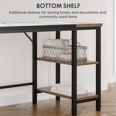 Dash Dock Essential: 63 Inch Computer Desk Home Office Desk Workstation Black