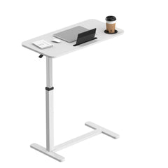 Dash Dock Essential: 31X16inch Standing Rolling Desk With Hidden Wheels Side Table Adjustable Height OverBed Table Hospital Desk With Cup Holder, Computer Laptop Table For Home, Office, Outdoor, Classroom