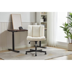 Dash Dock Essential: Armless Desk Chair With Wheels Office Chair With Adjustable Swivel Computer Task Chair