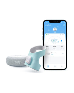 Dash Dock Elite: eufy Baby Smart Sock Baby Monitor with 2.4 GHz Wi-Fi Track Sleep Patterns Naps Heart Rate AI Cry Detection Pan and Tilt No Monthly Fee