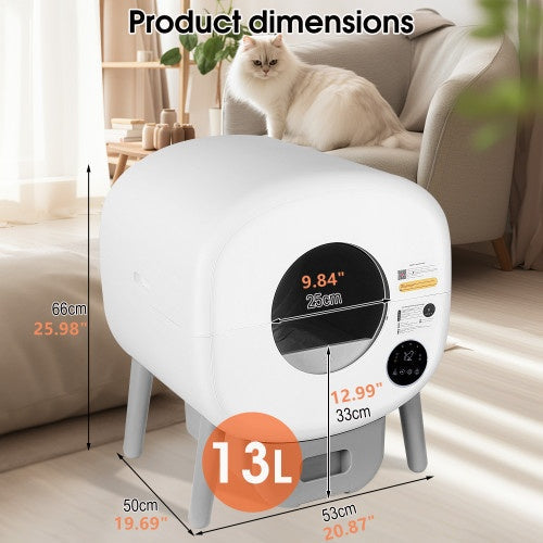 Dash Dock Elite: Fully Automatic Smart Cat Litter Box, Large Capacity Self-cleaning Cat Litter Box