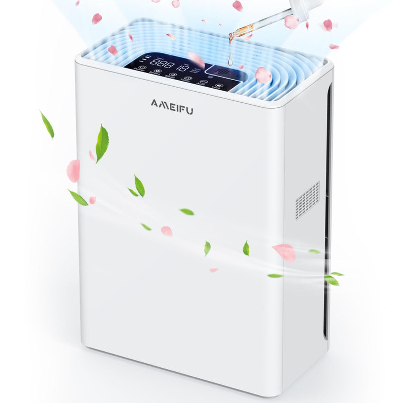 Air Purifiers for Home Large Room up to 2200sq.ft 2024 Upgraded H13 True Hepa Air Purifiers for Home Pets Hair Dander Smoke Pollen 3 Fan Speeds Aromatherapy Function