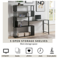 Dash Dock Essential: Home Office Computer Desk L-shaped Corner Table