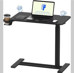 Dash Dock Essential: Standing Scroll Table With Hidden Wheels Side Table Height-adjustable Bed Table