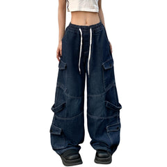 Y2K High Waist Loose Cargo Jeans for Women