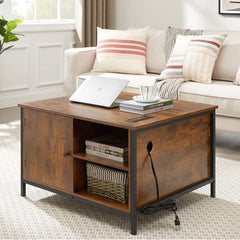 Dash Dock Essential: Height-adjustable Coffee Table, Multi-purpose Coffee Table With Hidden Compartments, Modern Height-adjustable Dining Table