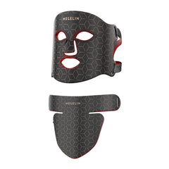 Dash Dock Premium : MEGELIN Led Red Light Therapy Face & Neck Mask 7 Colors Led Light Therapy Facial Mask Infrared Red Light Therapy Mask Infrared Light Skin Rejuvenation(Black)