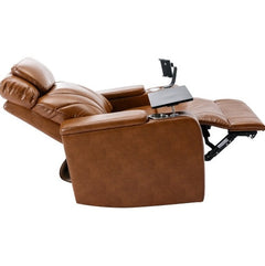 Dash Dock Premium: Power Motion Recliner Electric Power Recliner With USB Charging Port, Hidden Arm Storage, Convenient Cup Holder And Bluetooth Speaker, Light Brown