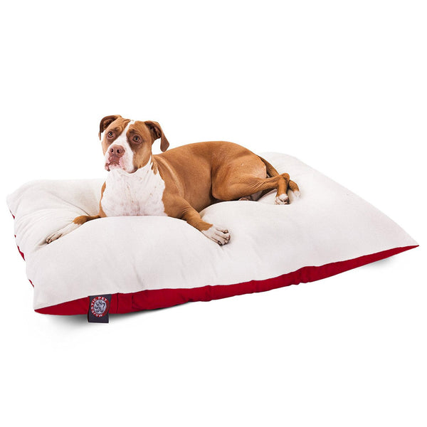 Dash Dock Essential:  36x48 Red Rectangle Pet Dog Bed By Majestic Pet Products Large