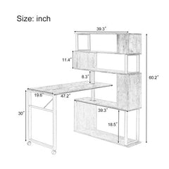 Dash Dock Essential: Home Office Computer Desk L-shaped Corner Table