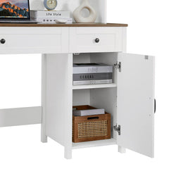 Dash Dock Elite: Wooden Home Office Desk With Charging Station