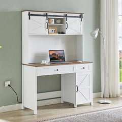 Dash Dock Elite: Wooden Home Office Desk With Charging Station