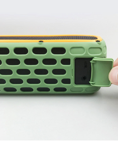 Dash Dock Essential: Waterproof Solar Bluetooth Speaker with USB Charging – Outdoor Wireless Speaker
