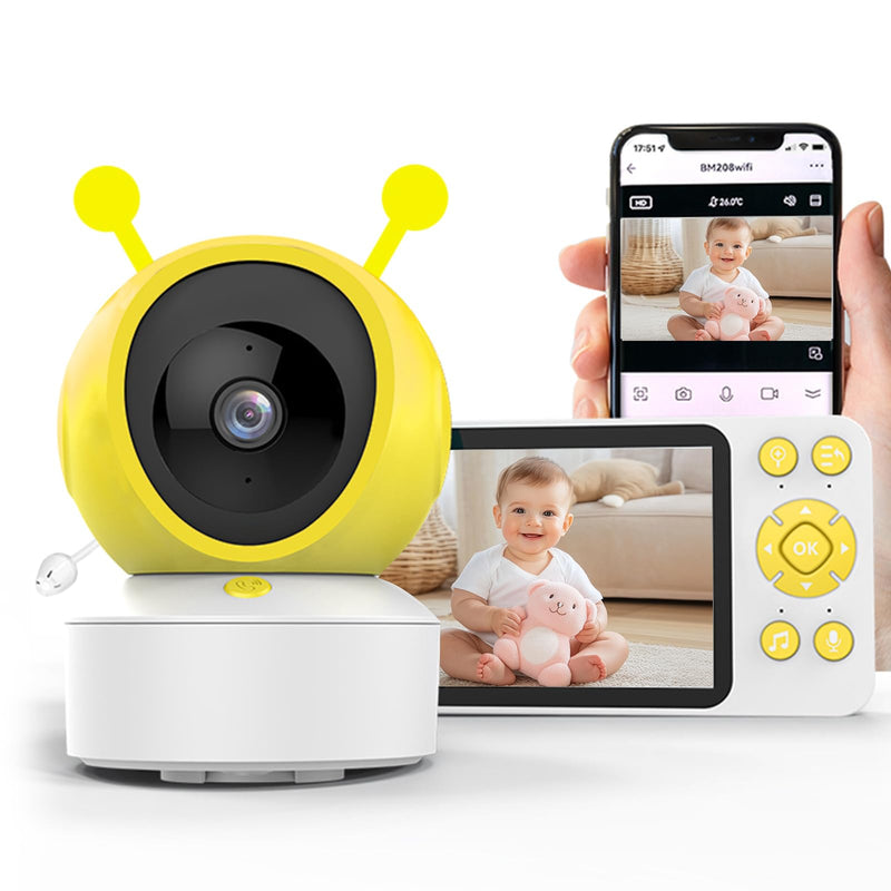 Dash Dock Essential:  Baby Monitor Wifi Smartphone with App and Screen 5
