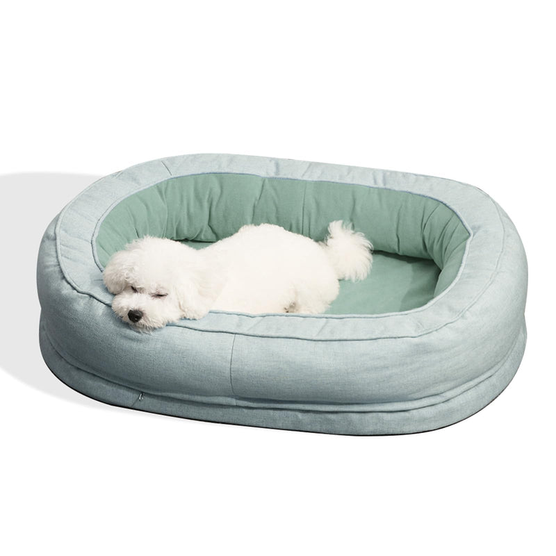 Dash Dock Essential: FUNNY FUZZY Orthopedic Dog Beds for Dogs Cats Foam with Waterproof Liner Dog Bed Egg-Crate Foam Extra Large Dog Bed with Washable Removable Cover Non-Slip Bottom