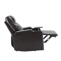 Dash Dock Premium: Power Motion Recliner With USB Charging Port And Hidden Arm Storage 2 Convenient Cup Holders Design And 360 Swivel Tray Table,Brown