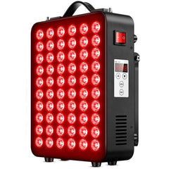 Dash Dock Elite: Red Light Therapy for Body 660nm 850nm Near Infrared Light Therapy Panel 60 Dual Chip LED Device with 300W of Power Ideal for Body Face Improve Sleep Skin Health Includes Hanging Kit & Handle