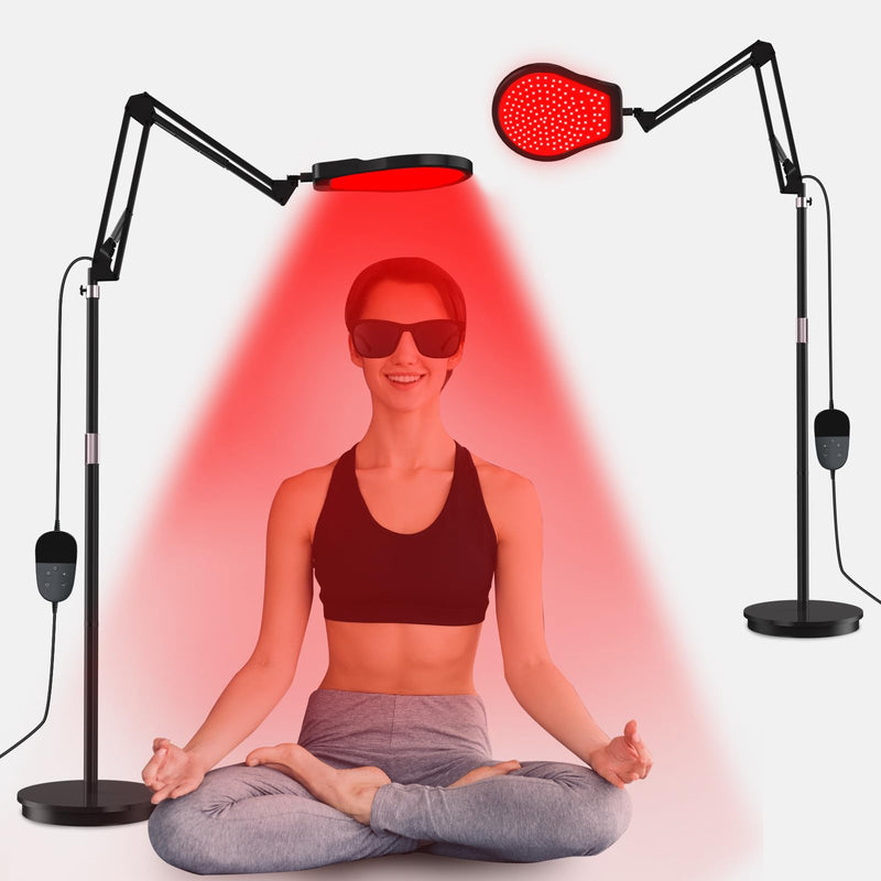 Dash Dock Essential: Red Light Therapy for Body 660nm&850nm&940nm Infrared Light Therapy with Timer 150LEDS Infrared Red Light Therapy Lamp for Home/Office Use