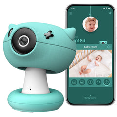 Dash Dock Premium: Pixsee Smart Video Baby Monitor Full HD Camera and Audio with Night Vision Cry Detection Temperature Humidity Sensors 2 Way Talk Encrypted Wireless WiFi for Phone App Supports Alexa