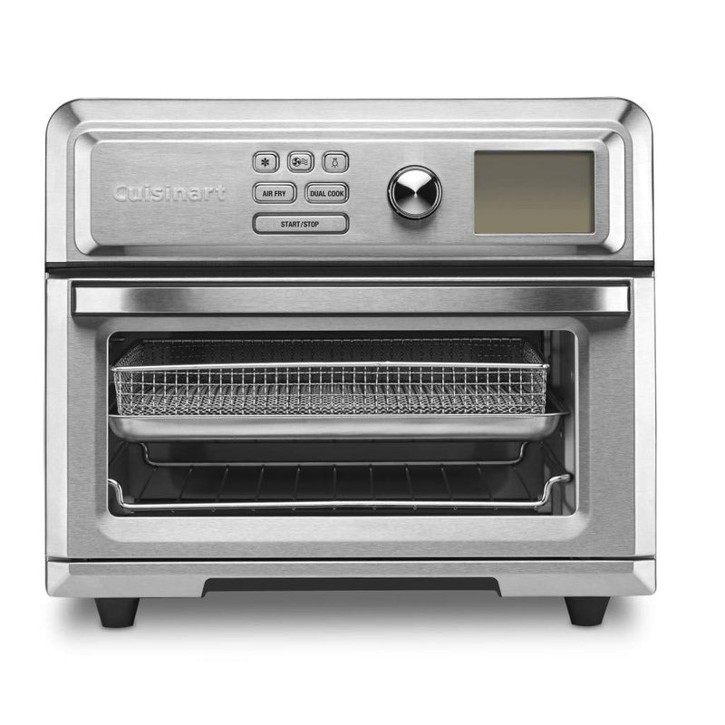 Dash Dock Premium:  Cuisinart Air Fryer Toaster Oven Digital Display Digital 1800 Watt Adjustable Temperature and Controls Stainless Steel TOA-65Silver
