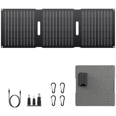 Dash Dock Essential: Powkey 22W Portable Solar Panel Chargers with 15W USB-A USB-C DC Output Foldable Power Emergency ETFE Panels Solar Battery Charger Compatible with Cell Phone iPad for Backpacking Camping Hiking