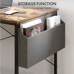 Dash Dock Essential: 48 Inch Computer Desk Home Desk Workstation Brown