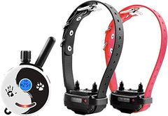 Mini Educator E-Collar ET-300 / ET-302 Dog Training Collar System with Remote - 1/2 Mile Range - WaterProof Vibration Tapping Sensation - includes eOutletDeals Pet Towel (2 Dog System - ET-302 ZEN)