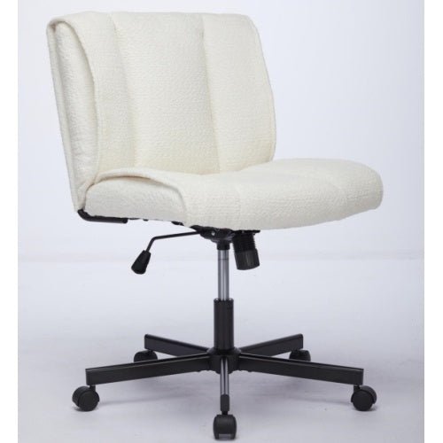 Dash Dock Essential: Armless Desk Chair With Wheels Office Chair With Adjustable Swivel Computer Task Chair