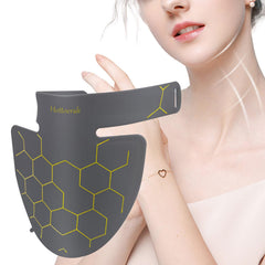 Dash Dock Essential: Red Light Therapy for Neck 660nm Red Light Therapy & 850nm Near Infrared Light Therapy for Neck Decollete Chest Body at Home and Travel (Light Gray)