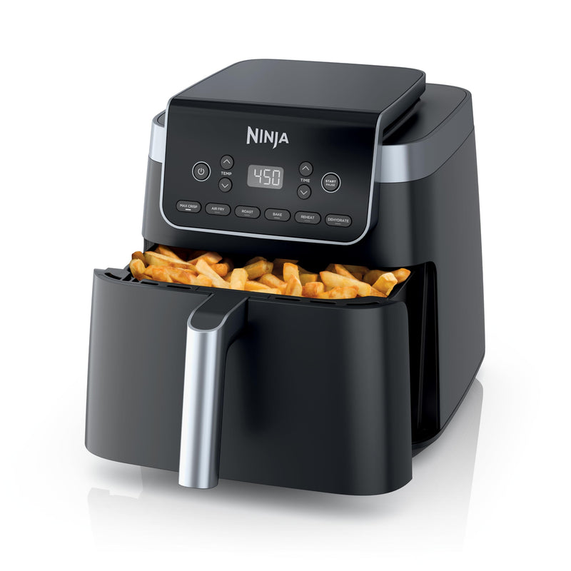 Dash Dock Elite:  Ninja Air Fryer Pro XL 6-in-1 with 6.5 QT Capacity Max Crisp Air Fry Air Roast Bake Reheat Dehydrate Max Crisp Technology with 450F Nonstick Basket & Crisper Plate Grey AF181