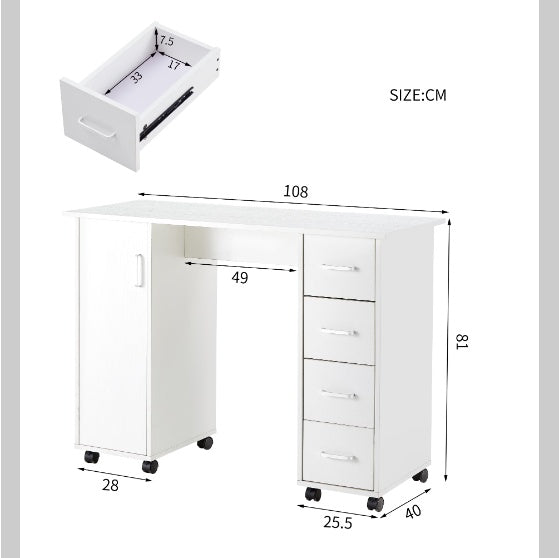 Dash Dock Essential: Home Office Computer Desk With Drawers