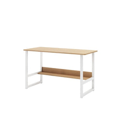 Dash Dock Essential: Wooden Computer Desk With Storage Rack