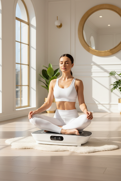 Model Seated - Product Visible